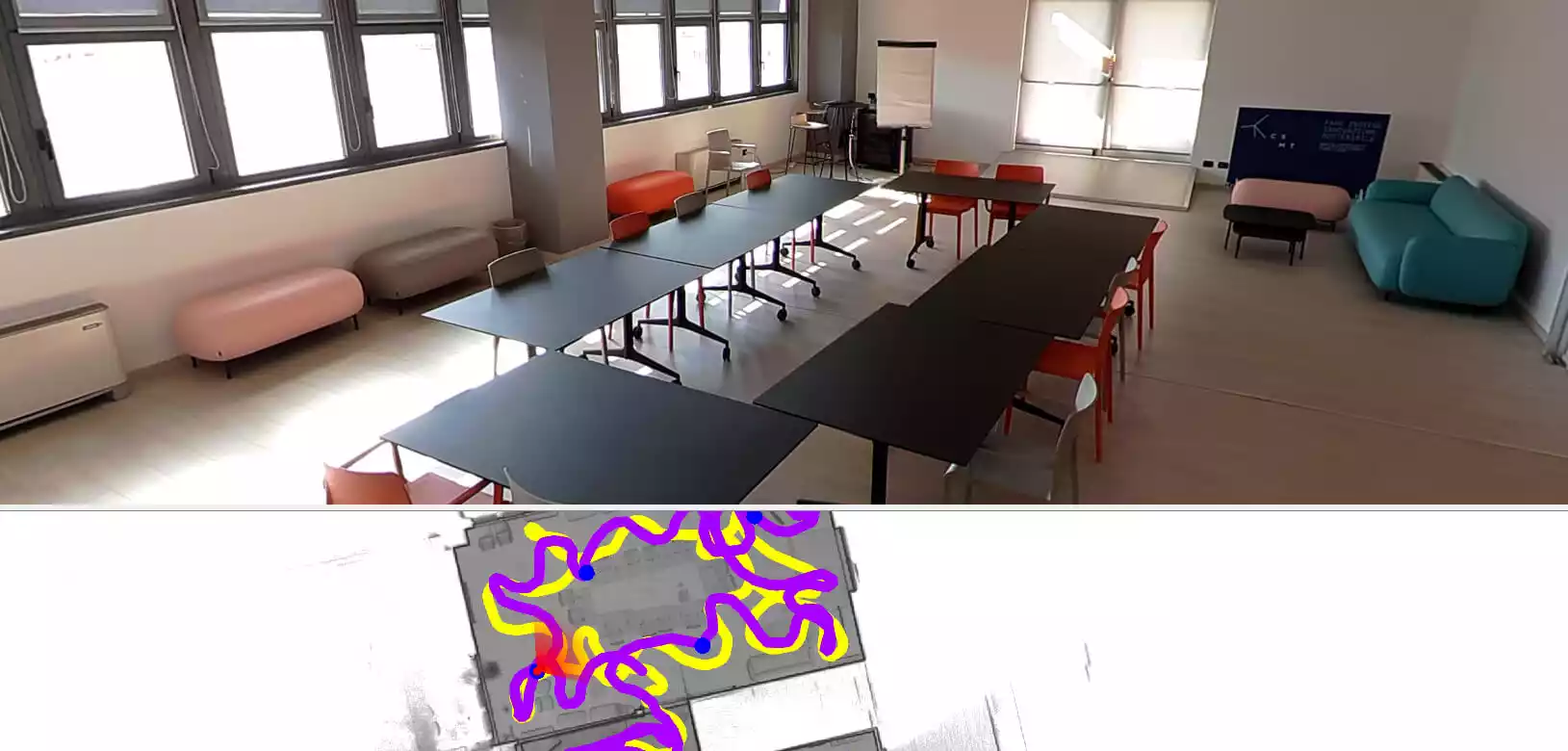 HERON - mappatura automatica del colore RGB 8K sul modello a nuvola di punti