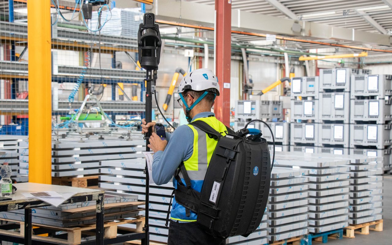 SLAM-based mobile mapping survey with HERON in a production area